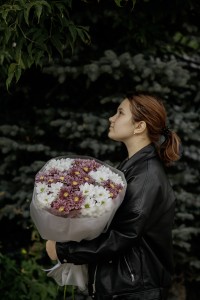 №47 Букет из хризантем круглый