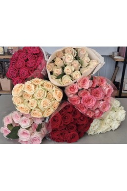 Роза микс ( упаковка 15 шт ) 50см Роза микс ( упаковка 15 шт ) 50см