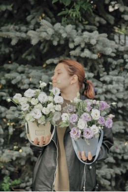 №25 Композиция с эустомами №25 Композиция с эустомами