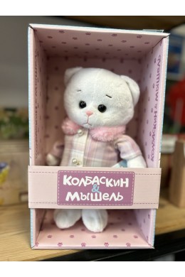 Игрушка Мышель в розовом пальто