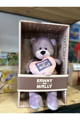 Игрушка Мишка Ронни с сердечком