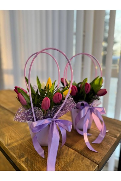 №43 Композиция с тюльпанами в Томске